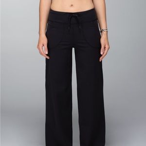 lululemon athletica Black Wide-Leg Pants